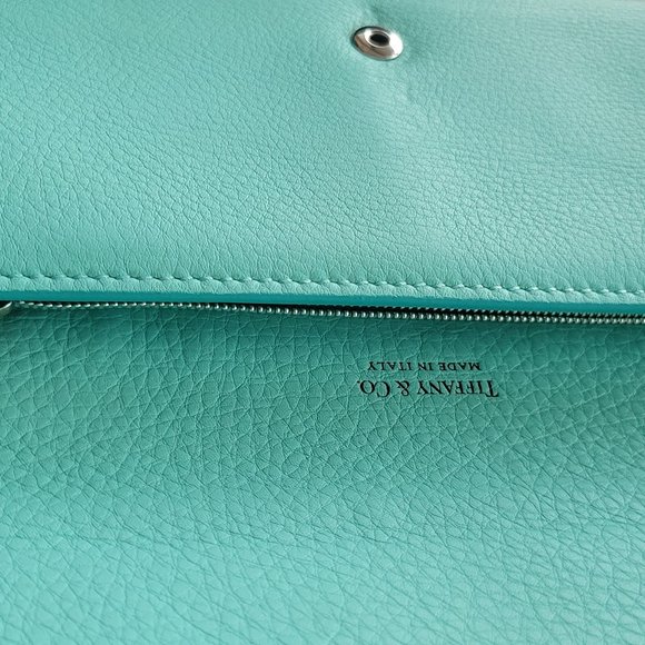 TIFFANY BLUE CALF SKIN LONG WALLET - Picture 7 of 9